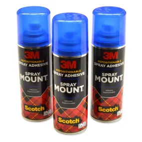 3M Spraymount 200ml Case of 12 Cans