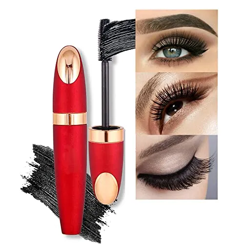 4D Silk Fiber Mascara Waterproof Liquid Mascara Thickening Lengthening Lash Long Lasting Charming Eye Makeup Valentine's day gift for women