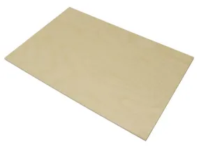 4mm Economy Birch Laser Plywood, 800mm x 600mm sheet