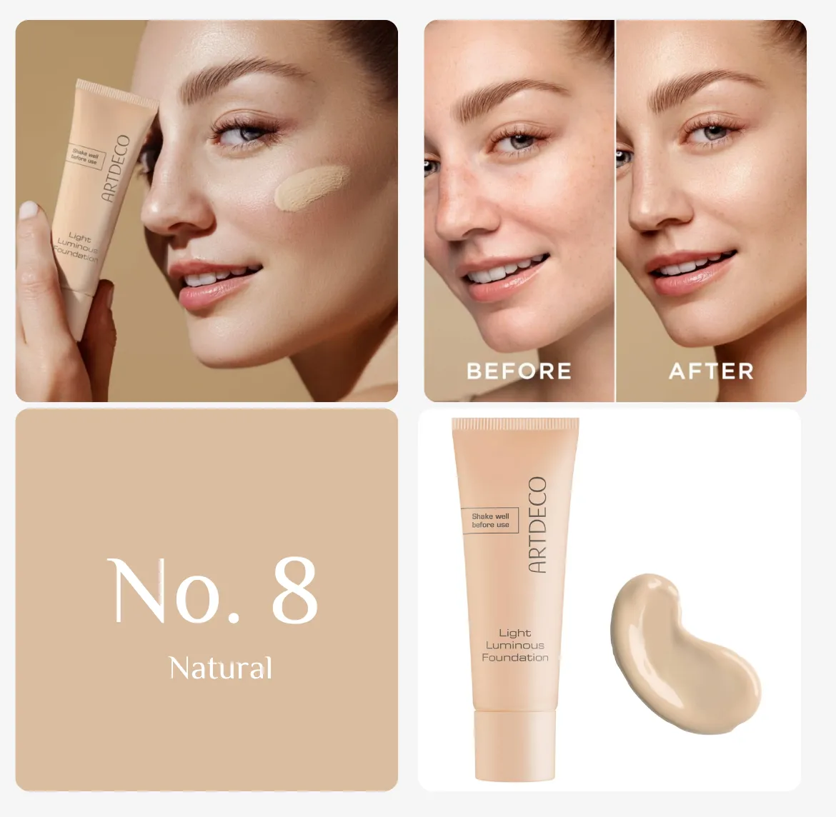 Artdeco Light Luminous Foundation - 25ml | ارتديكو كريم أساسا تغطية خفيفة
