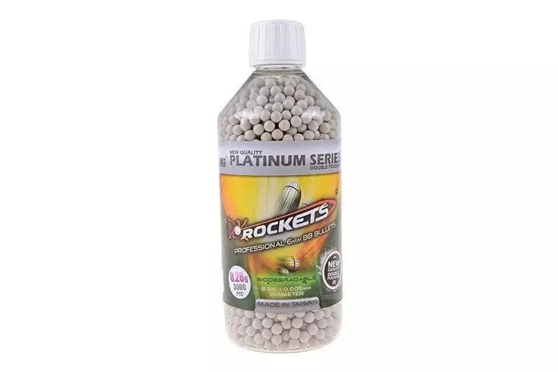 BIO 0,28g BB pellets 3000 pieces - bottle - grey