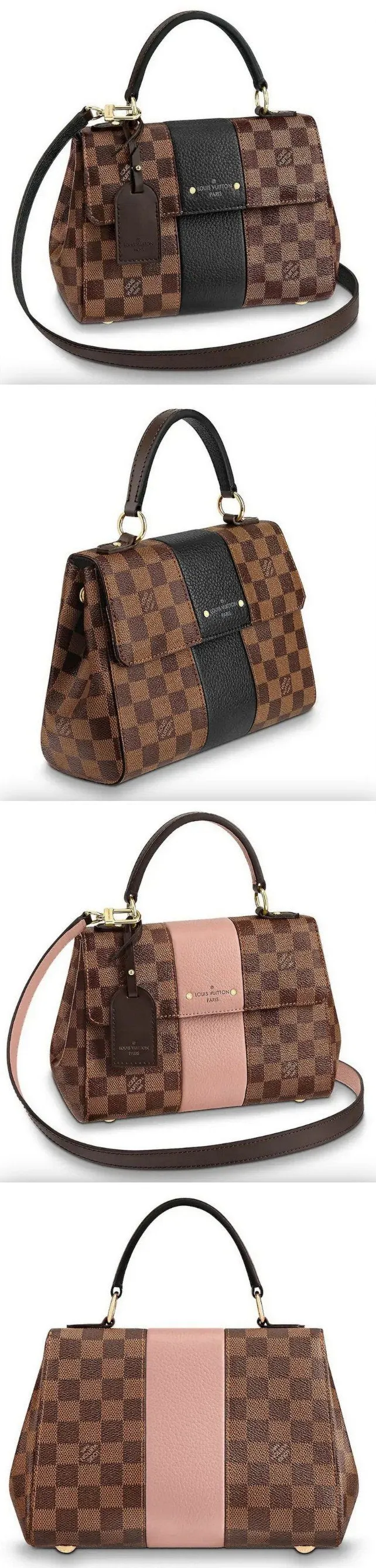 Bond Street BB Damier Ebene Handbag - Black or Magnolia Pink