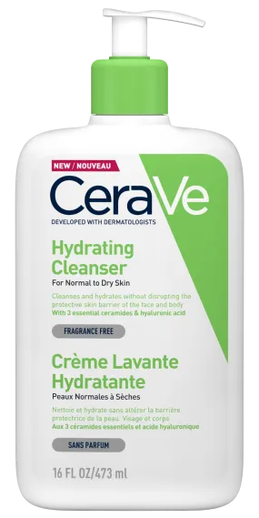 CeraVe Hydrating Cleanser 473ml - Gentle Cleanser for Sensitive Skin