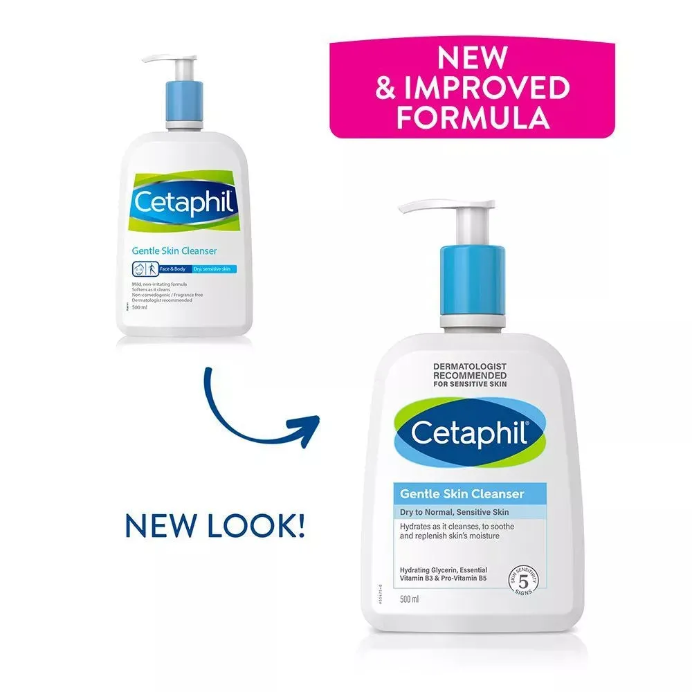 Cetaphil Gentle Skin Cleanser Dry to Normal, Sensitive Skin 500 mL