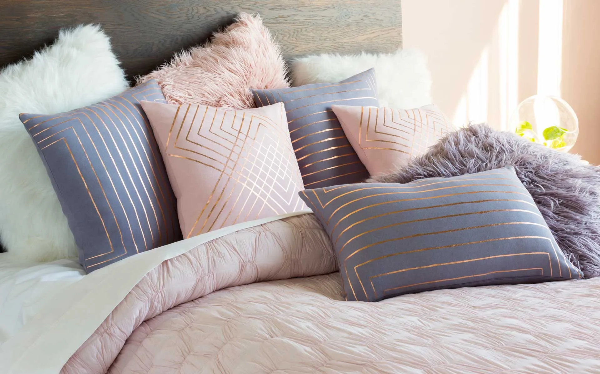 Cruz Pillow Copper/Blush