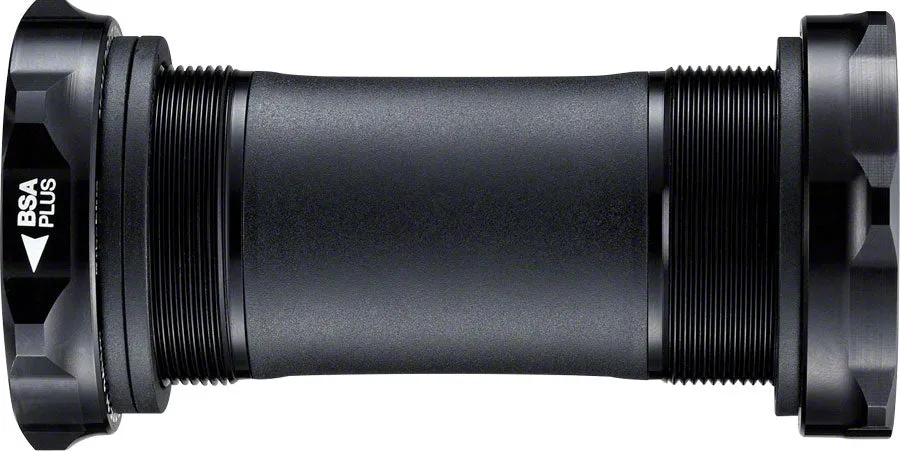 e*thirteen BSA Threaded Bottom Bracket - 68/73mm, For 30mm Spindle, Black