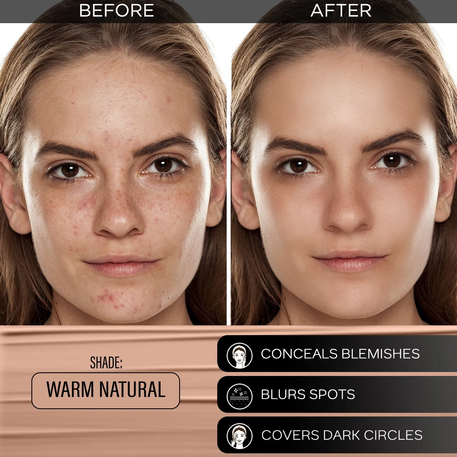 FACES CANADA All Day Hydra Matte Foundation Warm Natural 021 15ml