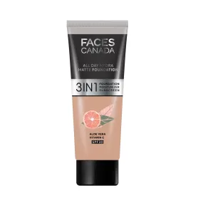 FACES CANADA All Day Hydra Matte Foundation Warm Natural 021 15ml