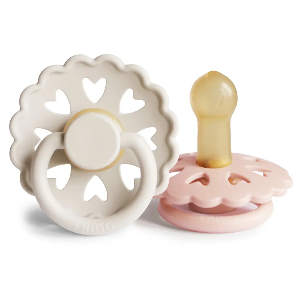 FRIGG FAIRYTALE PACIFIER 2 PACK | CREAM/BLUSH