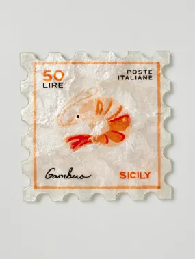 Gambero Stamp - Wall Art