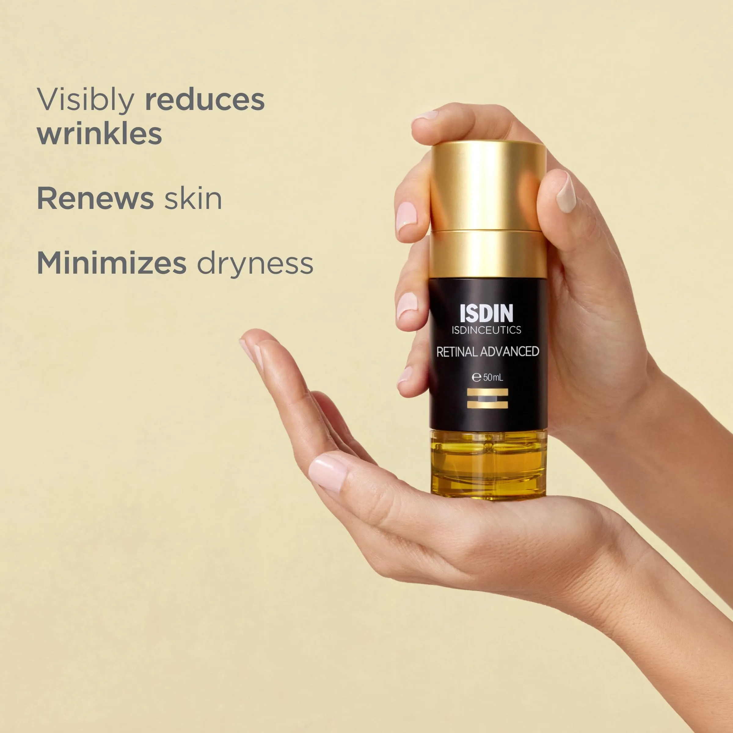 ISDIN Isdinceutics Retinal Advanced - Rejuvenating Facial Night Serum with Retinaldehyde and Melatonin 1.7 FL OZ (50 ml)
