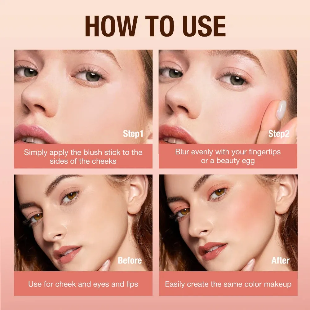 Lipstick Matte Blush Stick with Shimmer