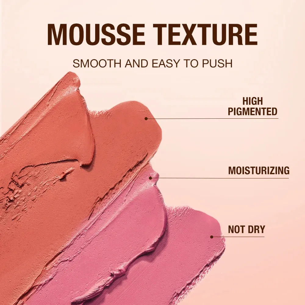 Lipstick Matte Blush Stick with Shimmer