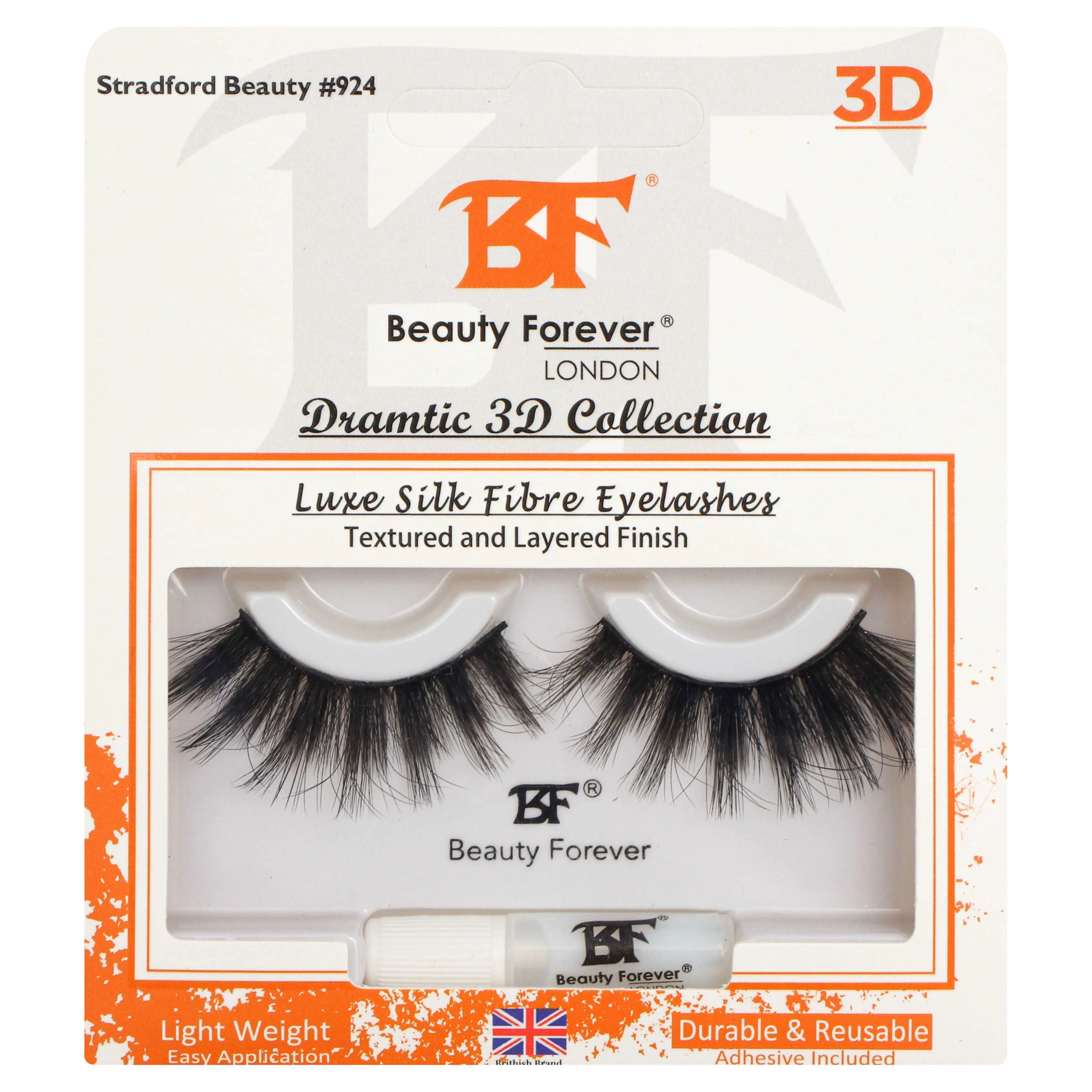 Luxe Silk Fibre 3D Eyelashes Stradford Beauty No. 924