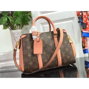 Monogram Canvas Soufflot Bb Open Top Handle Bag M44815 Pink 2019 Collection