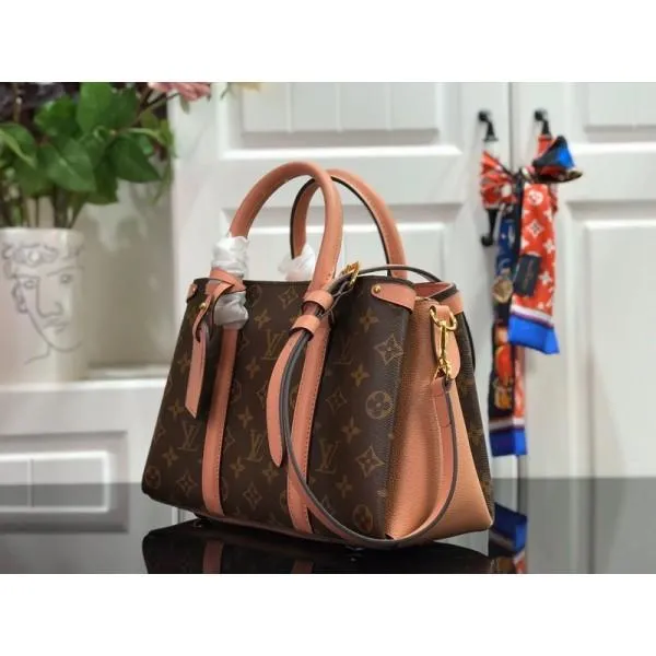 Monogram Canvas Soufflot Bb Open Top Handle Bag M44815 Pink 2019 Collection
