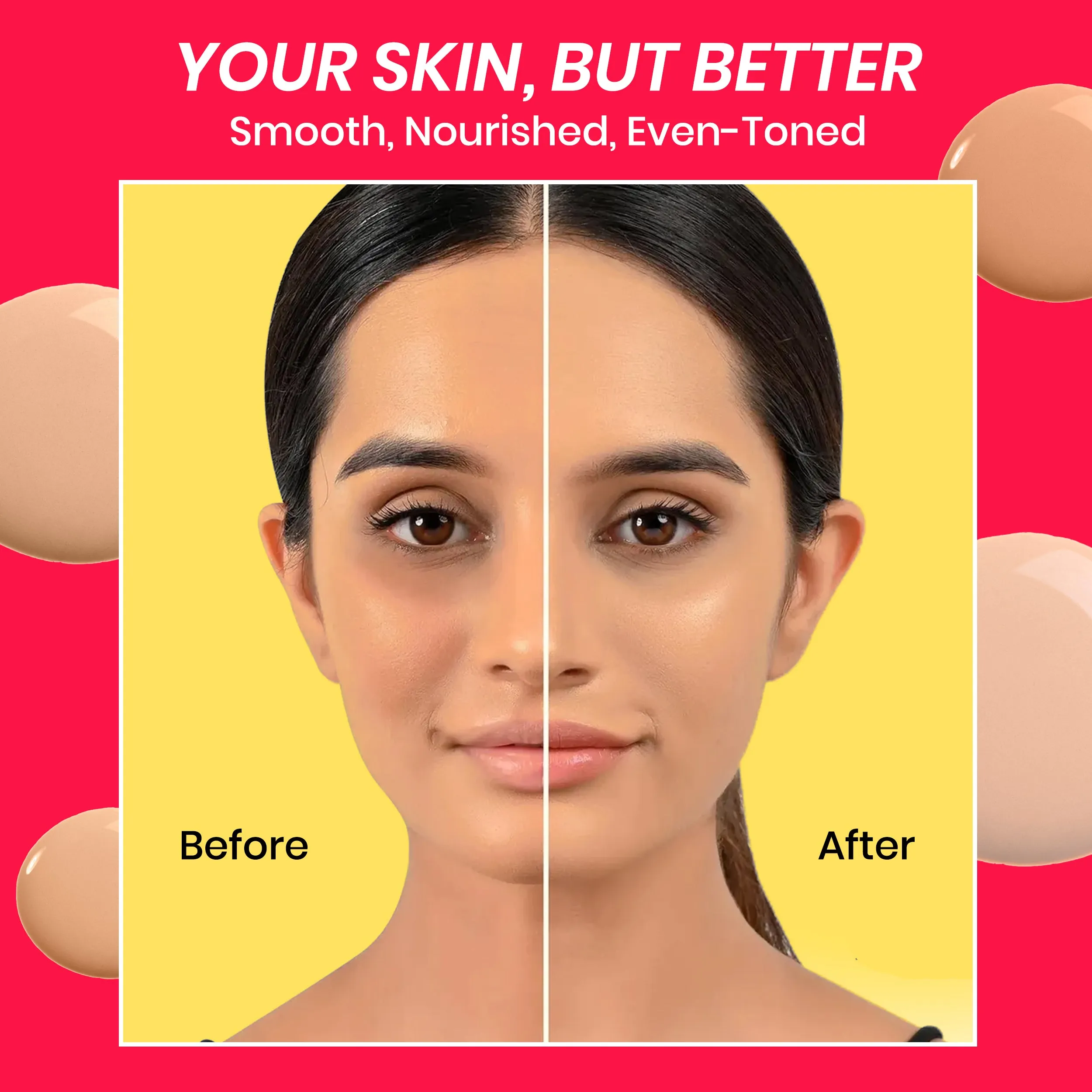 NY Bae 3IN1 Serum Foundation - Warm Cashew 03 (30 ml) | Infused with Primer | Moisturising I Glowing Korean Skin I Celeb Glow | Dewy Makeup | Evens Skin Tone | Ultra Glow