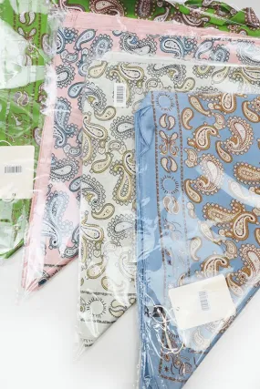 Paisley Printed Silk Bandana Scarf
