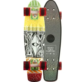 Penny 22 Inch Plastic Waffle Top Mini Cruiser: Ethiopia by BB Bastidas
