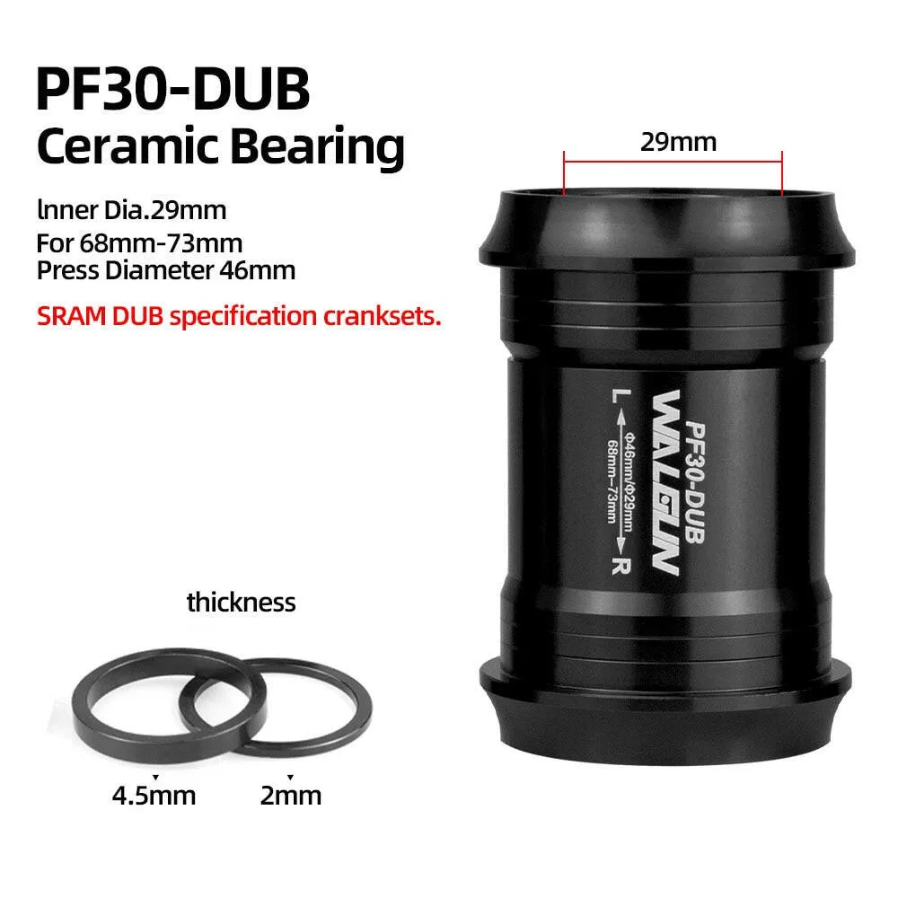 PF30 Bike Bottom Bracket Ceramic BB for MTB Road PF4630 24mm 30mm DUB 29mm GXP Movimento Central Ultegra XT GXP Bicycle Crank