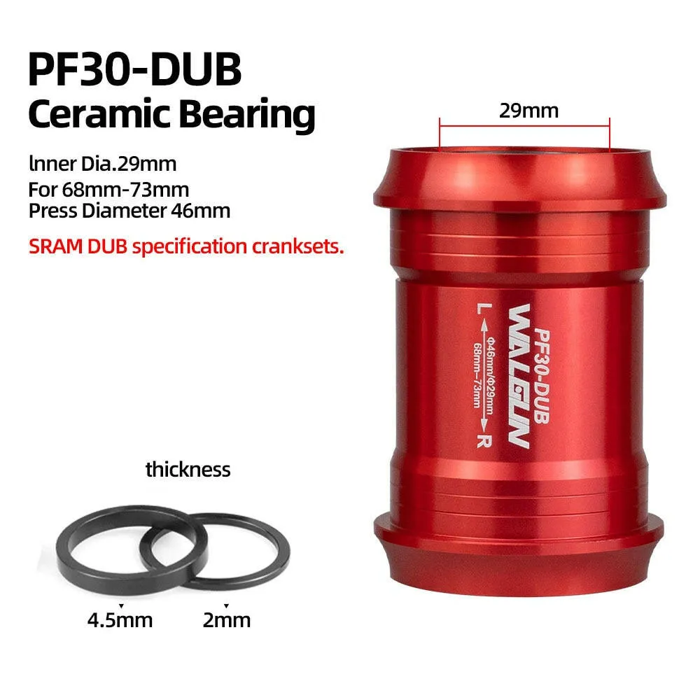 PF30 Bike Bottom Bracket Ceramic BB for MTB Road PF4630 24mm 30mm DUB 29mm GXP Movimento Central Ultegra XT GXP Bicycle Crank