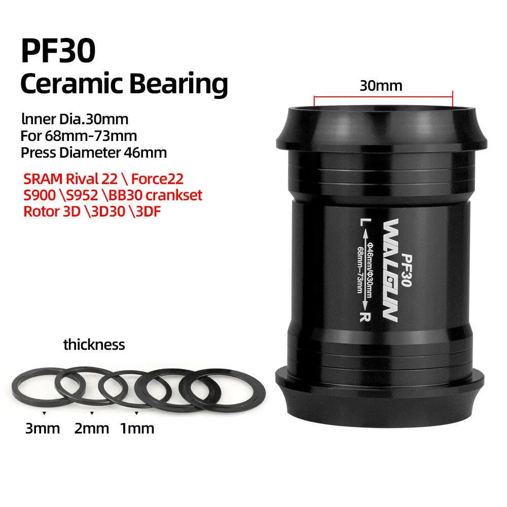 PF30 Bike Bottom Bracket Ceramic BB for MTB Road PF4630 24mm 30mm DUB 29mm GXP Movimento Central Ultegra XT GXP Bicycle Crank