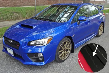 Rally Armor UR Black Mud Flap w/ Grey Logo - Subaru WRX/STI VA