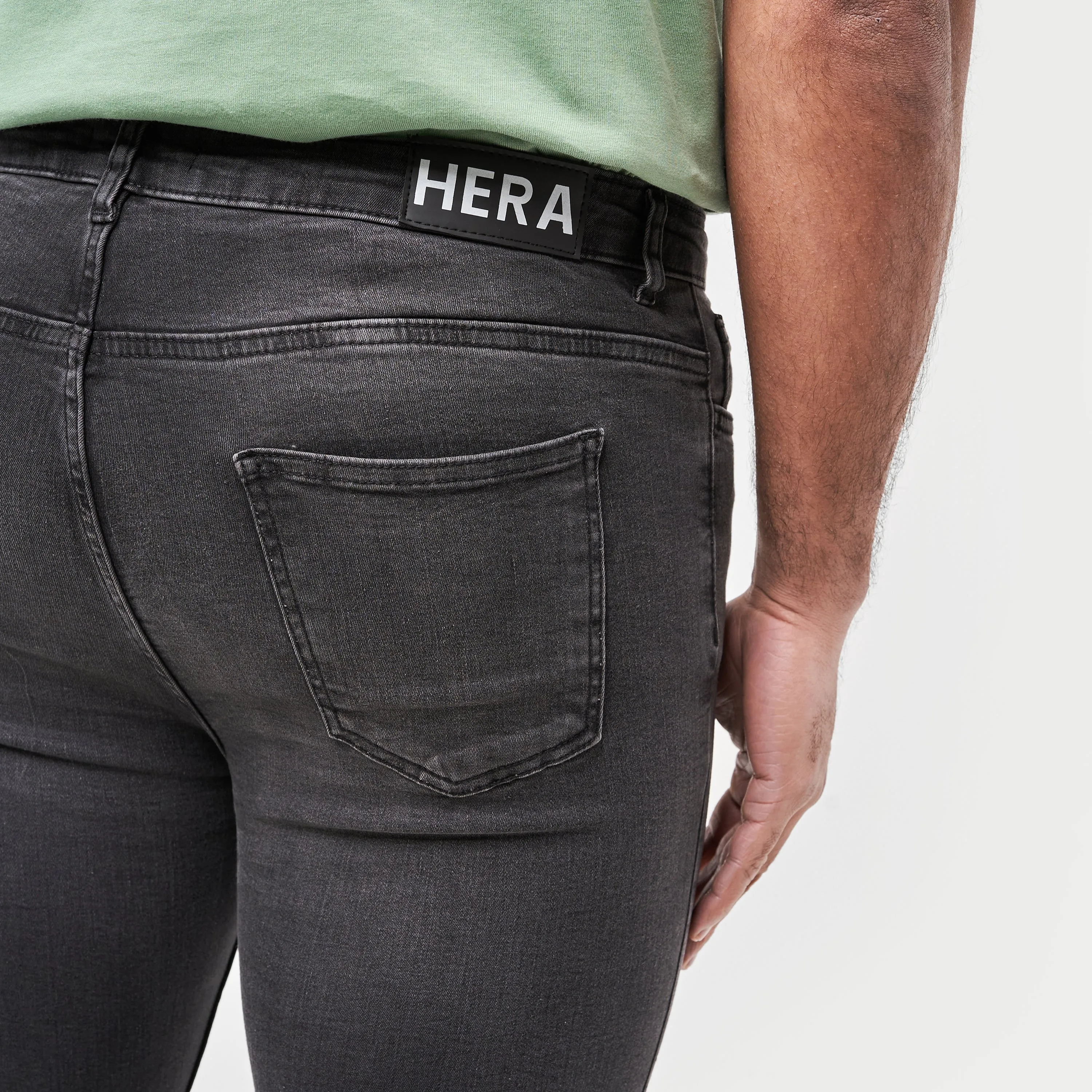 Signature Spray On Jeans - Grey