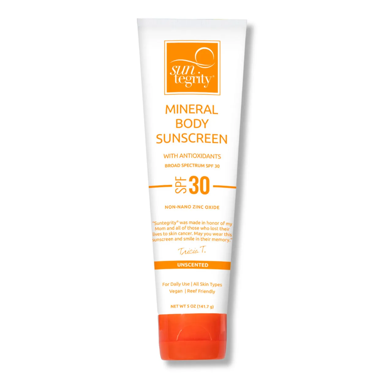 Unscented Mineral Sunscreen for Body SPF 30.