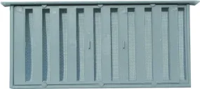 Witten Vent PMS-1 Foundation Vent, 40 sq-in Net Free Ventilating Area, Polypropylene, Gray :EA: QUANTITY: 12