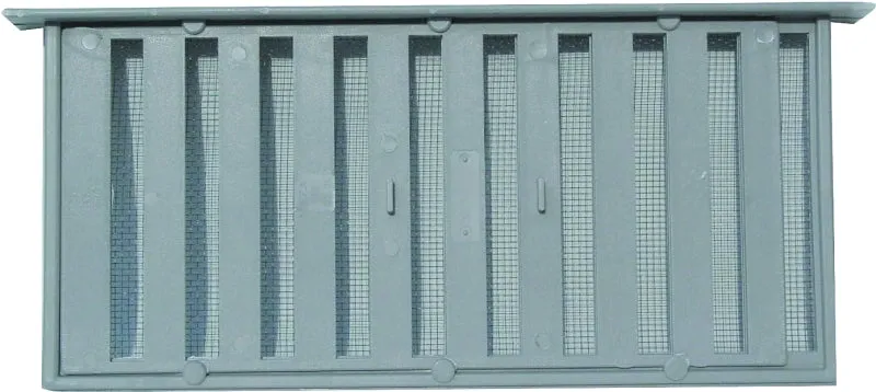 Witten Vent PMS-1 Foundation Vent, 40 sq-in Net Free Ventilating Area, Polypropylene, Gray :EA: QUANTITY: 12